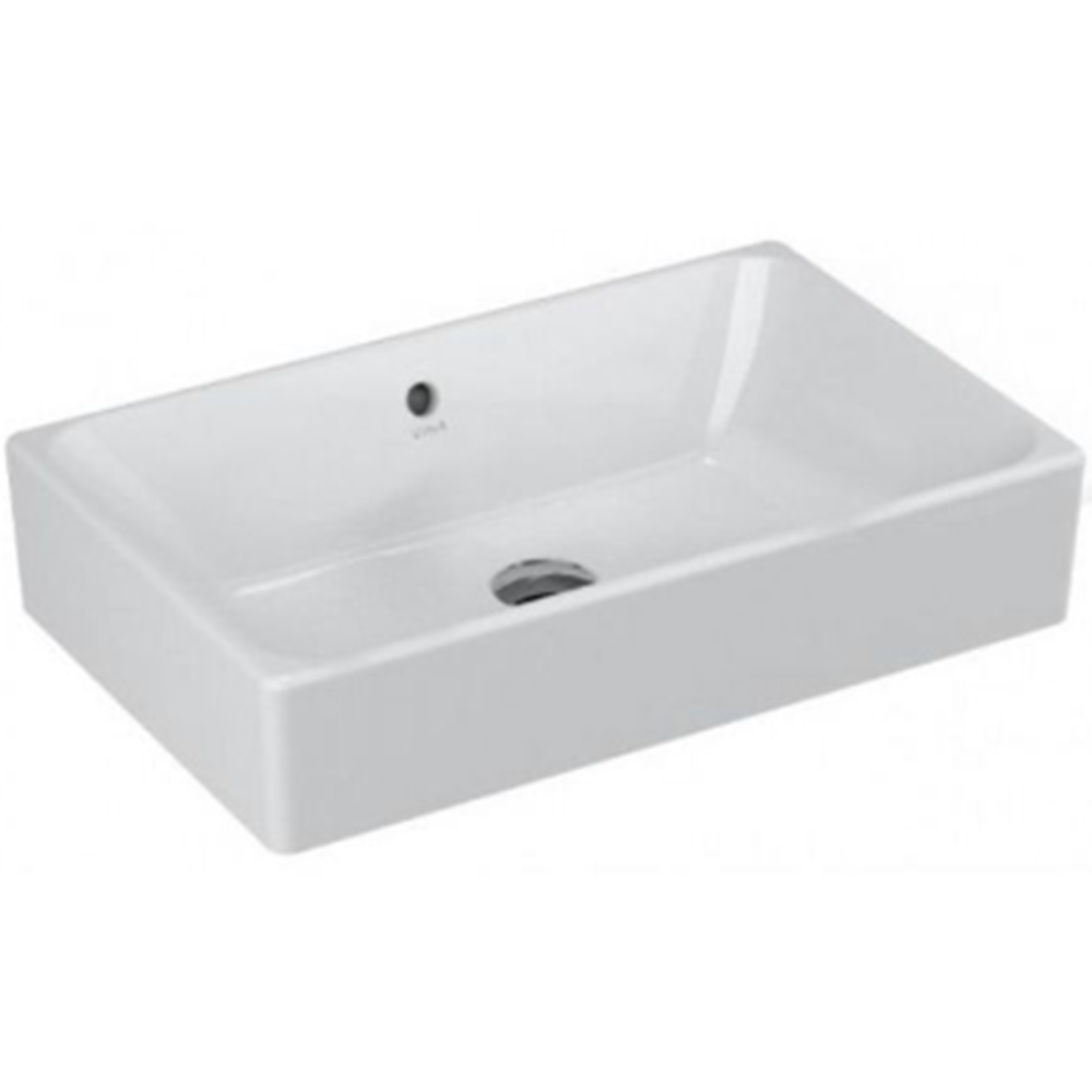 VİTRA NUO ÇANAK LAVABO ARMATÜR DELİKSİZ 50cm BEYAZ