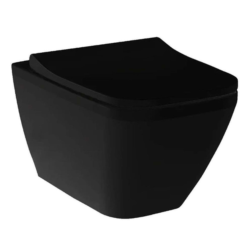 VİTRA İNTEGRA SQUARE RİMEX ASMA MAT SİYAH