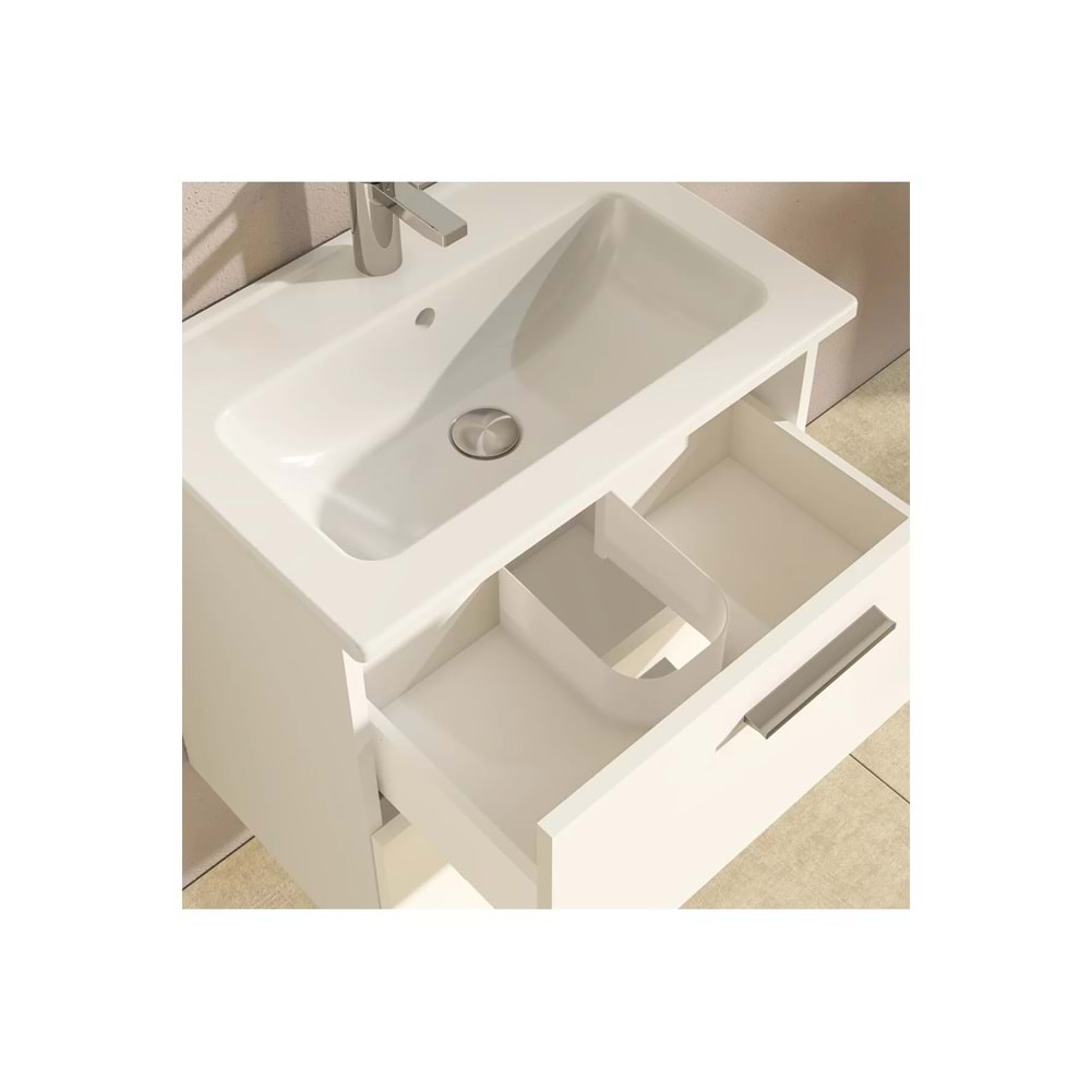 VİTRA MİA BANYO DOLABI SETİ BEYAZ 60 cm