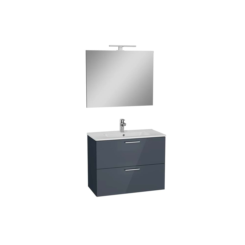 Vitra Mia Lavabo Dolabı Seti Antrasit 80Cm 75100