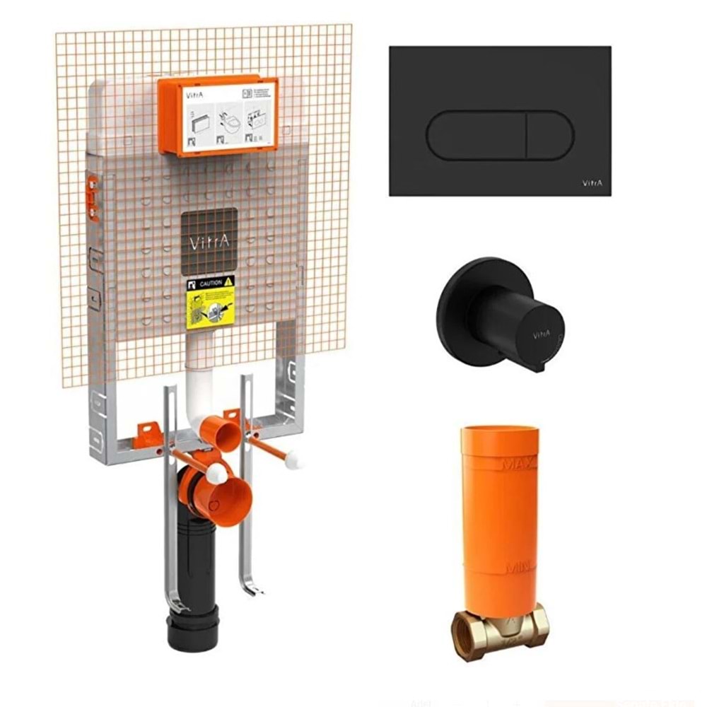 VİTRA GÖMME REZERVUAR SET SİYAH