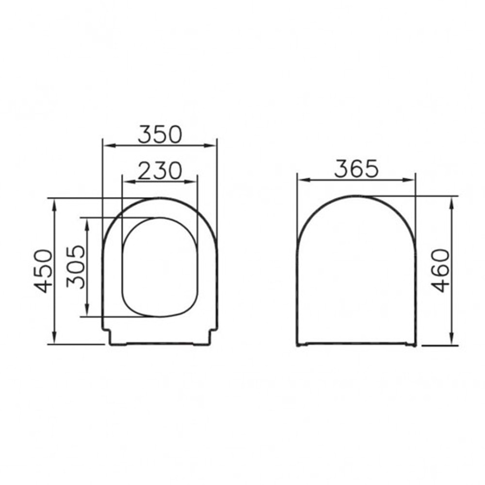 Vitra Universal 2 Soft Klz Kapak-Dp-Beyaz 85-003-009