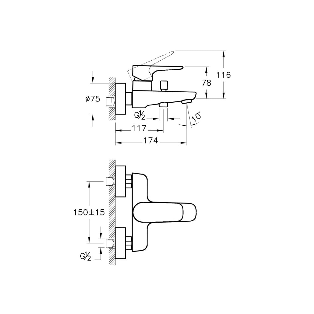 Artema X-Line Banyo Bataryası A42324