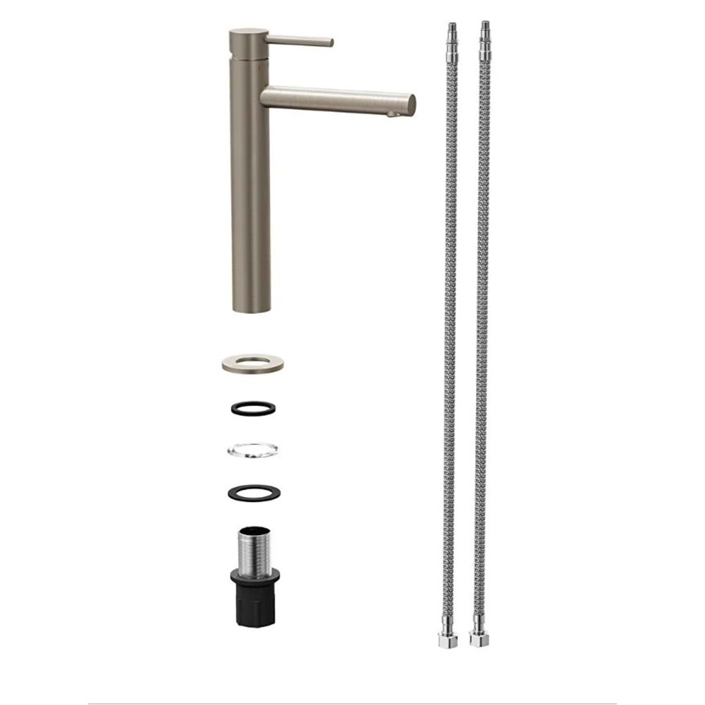 Vitra Origin Lavabo Bataryası Yüksek Fırça Nikel A4255734