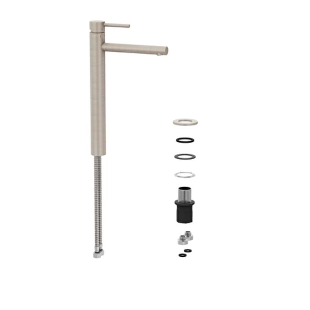 VİTRA ORİGİN LAVABO BATARYASI ÇANAK LARGE FIRÇALI NİKEL