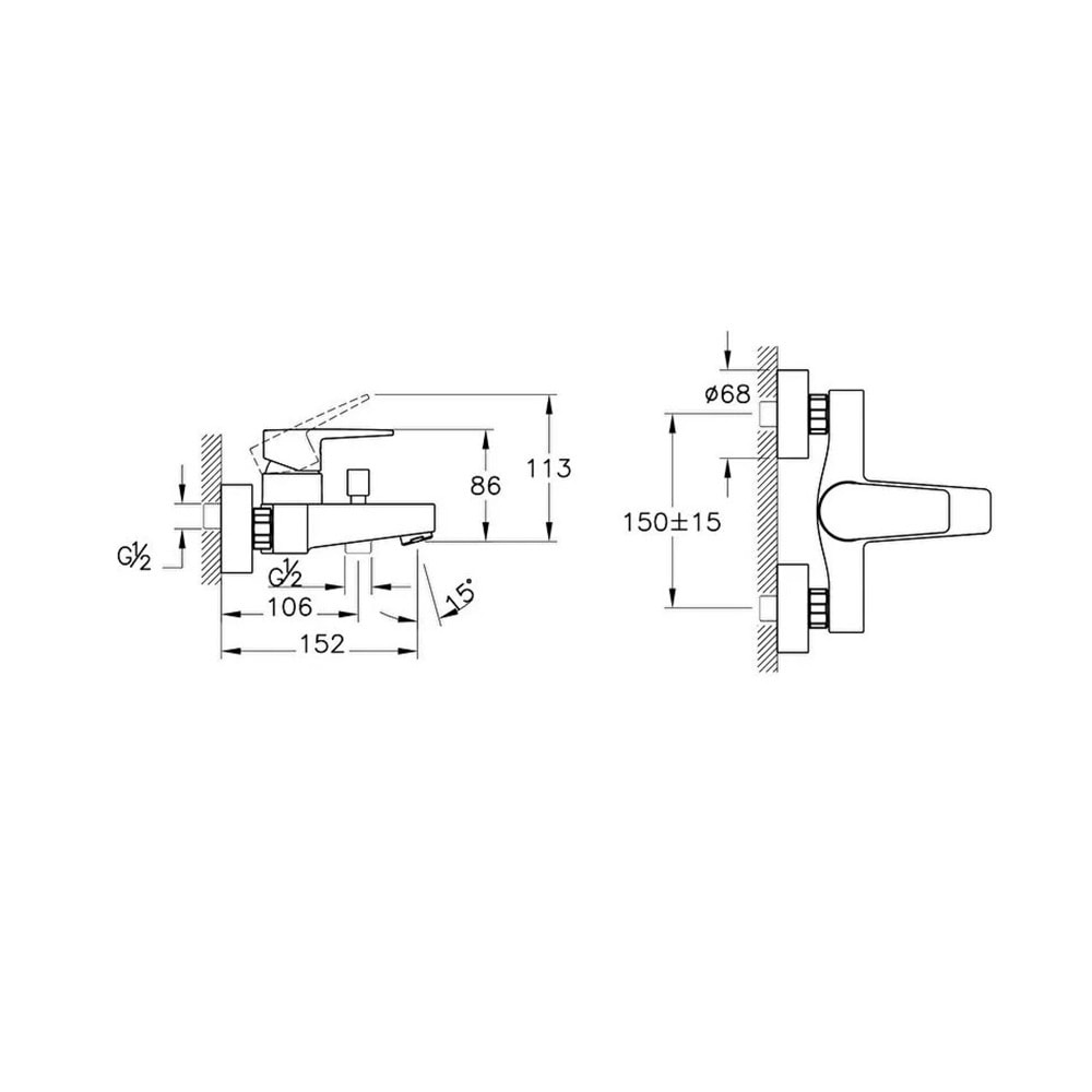 ARTEMA FLOW SQUARE BANYO BATARYASI KROM