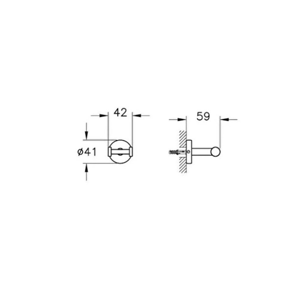 Vitra Base 200 Askı İkili Krom A44102