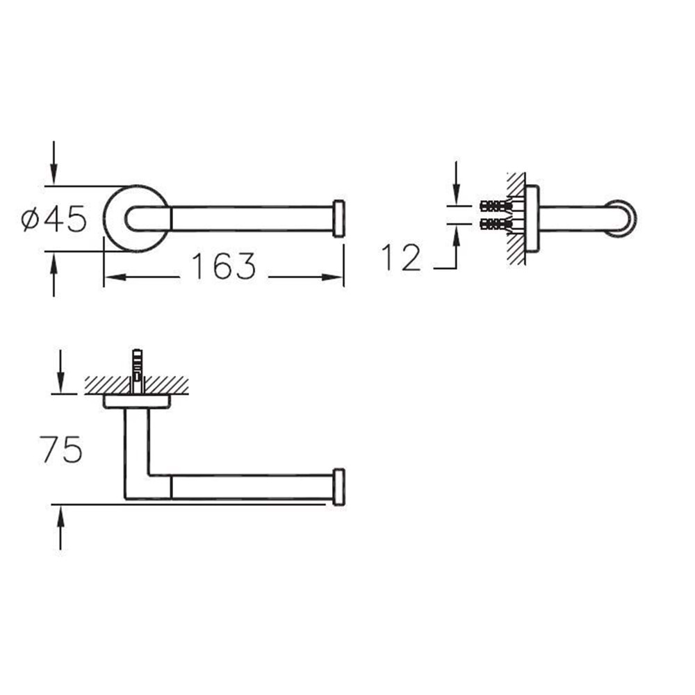 ARTEMA MİNİMAX YEDEK TUVALET KAĞITLIĞI KROM