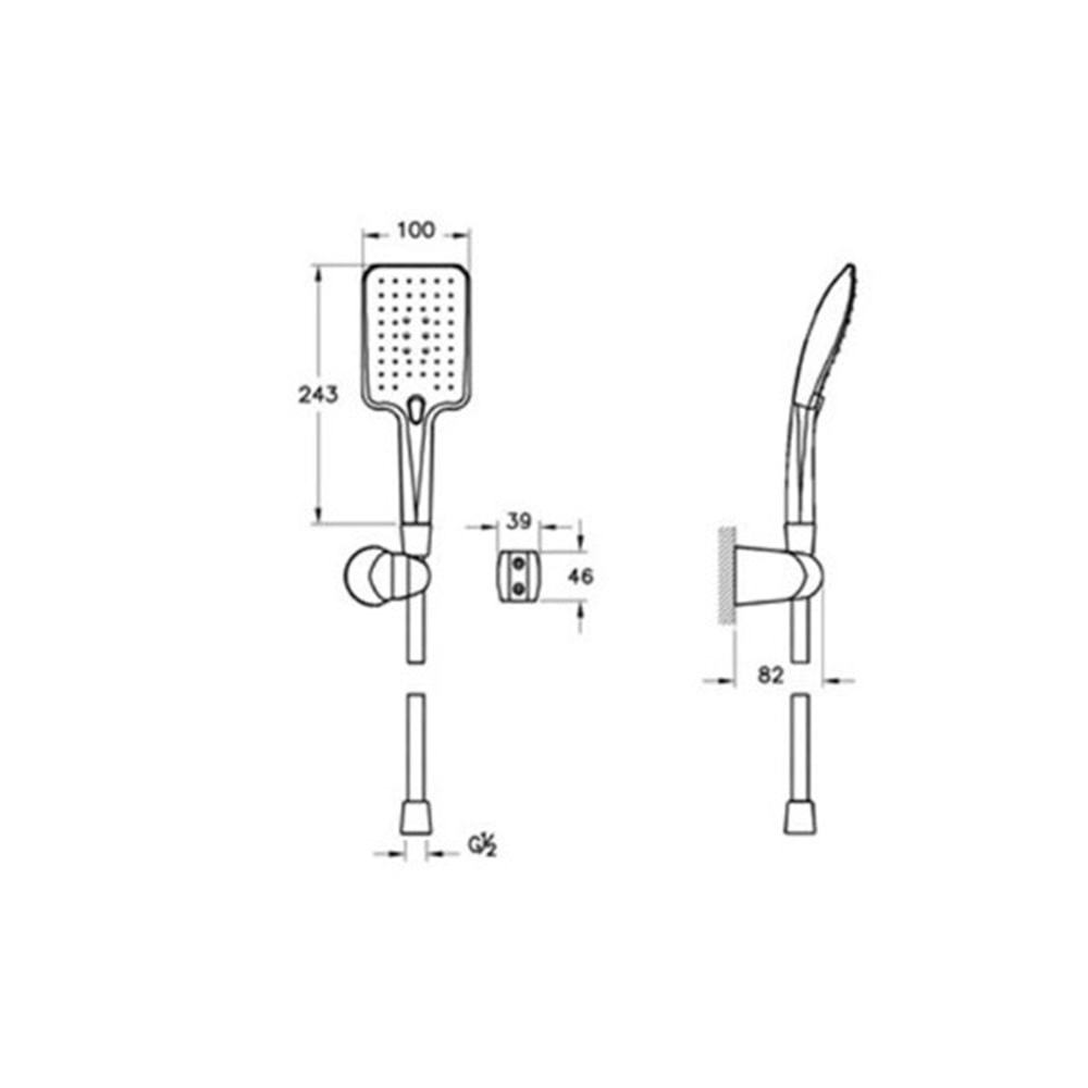 ARTEMA EL DUŞU TAKIMLARI SHİNE SQUARE 3F