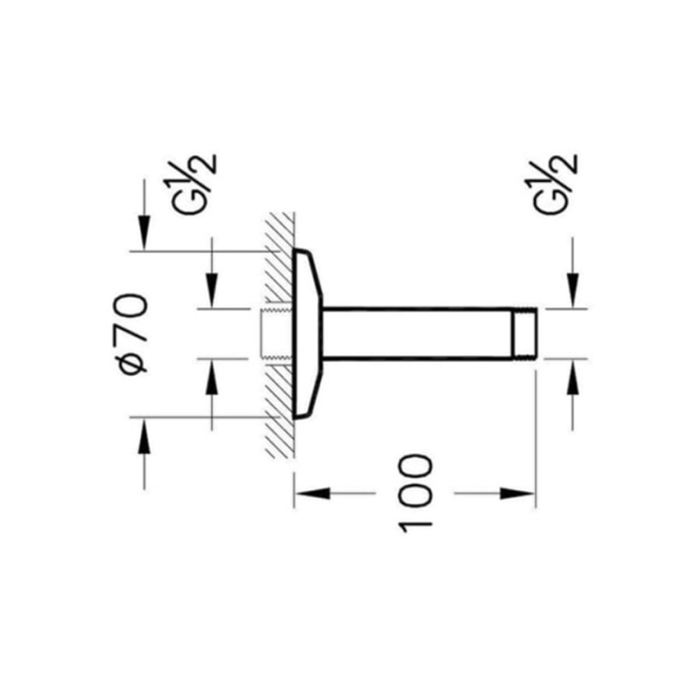 ARTEMA TAVANDAN DİRSEK FIRÇA NİKEL