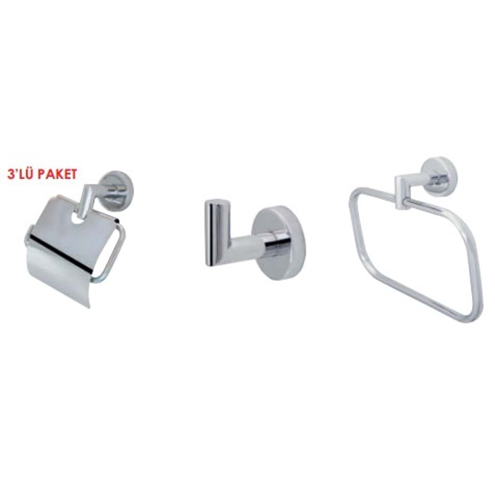 ONNO FİESTA 3LÜ SET KROM