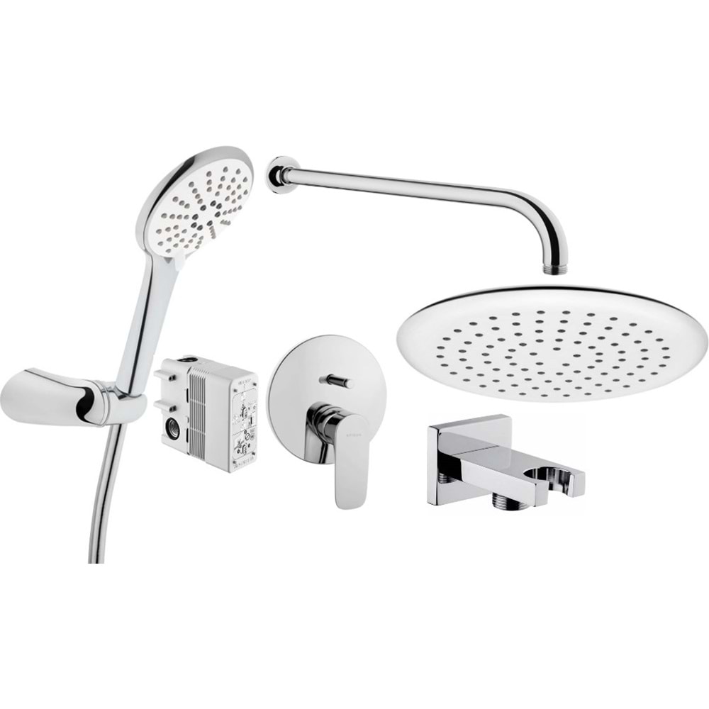 ARTEMA X-LİNE ANKASTRE DUŞ BATARYASI SETİ - SNOW