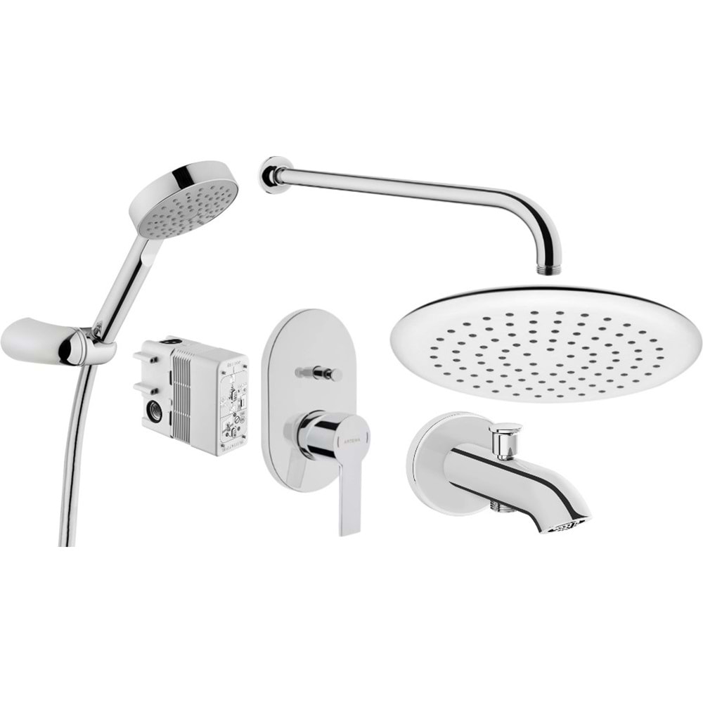 ARTEMA FOLD S ANKASTRE BANYO BATARYASI SET