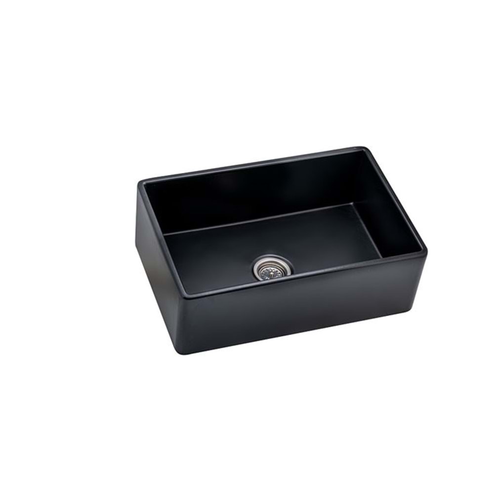 ROMA 30 SERAMİK MUTFAK EVİYESİ SİYAH (755x505x252)