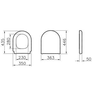 Vitra Arkitekt Klozet Kapağı Soft Close 121-003-909