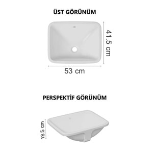 VİTRA S20 T.ALTI LAVABO 48 CM BEYAZ