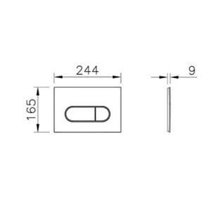 VİTRA ROOT ROUND KUMANDA PANELİ PARLAK KROM