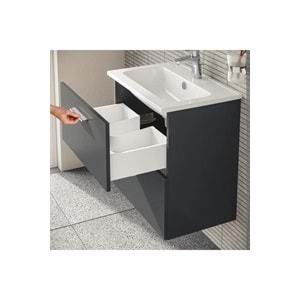 VİTRA MİA SET,LVD,AYNA,ÇEKMECELİ,60CM,ANTRASİT