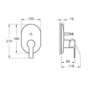 Artema Fold S Ankastre Banyo Bataryası Sıva Üstü A42536