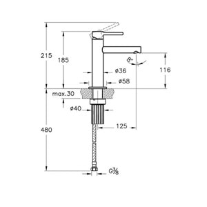VİTRA ORİGİN LAVABO BATARYASI KROM