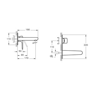 ARTEMA ROOT ROUND ANK. LAVABO BATARYASI KROM