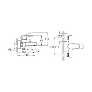 ARTEMA FLOW SOFT BANYO BATARYASI KROM