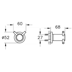 Vitra İlia Askı Krom A44166