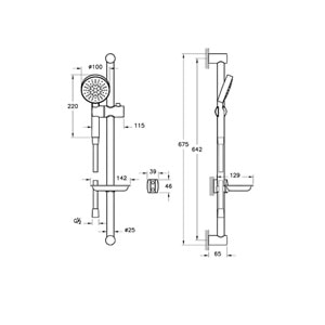 Artema Master 1F Sürgülü El Duşu Takımı A45693