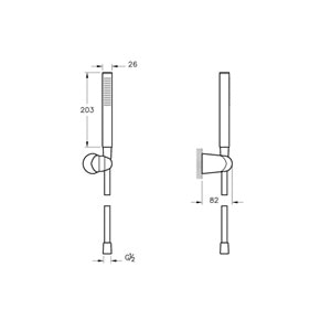 ARTEMA STİCX 1F EL DUŞU TAKIMI KROM
