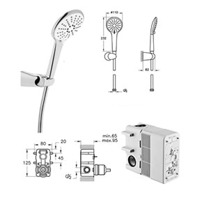 Artema Root Square Ank. Banyo Seti Rain Q A49280