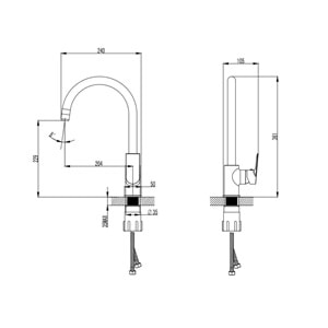 CERASTYLE İBİZA EVİYE BATARYASI