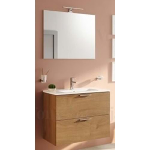 VİTRA MİA SET, LVD, AYNA, 2 ÇEKMECELİ, 80 CM, A. MEŞE