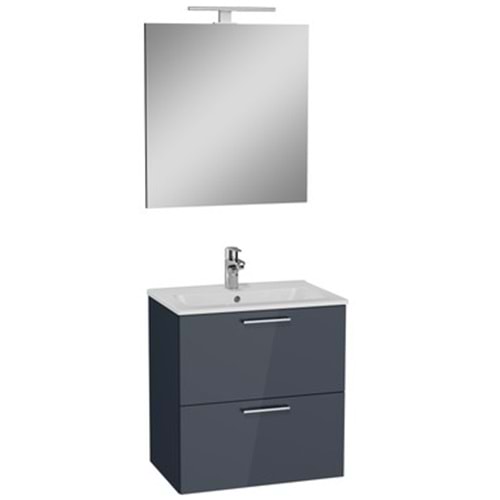 VİTRA MİA SET,LVD,AYNA,ÇEKMECELİ,60CM,ANTRASİT