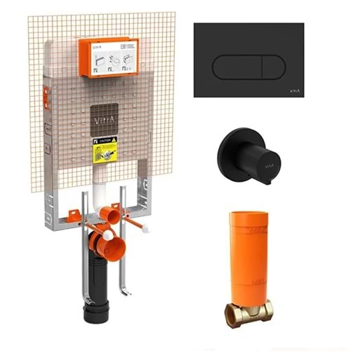 VİTRA GÖMME REZERVUAR SET SİYAH