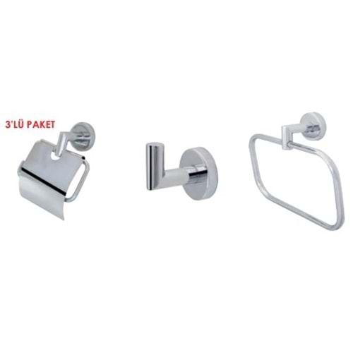 ONNO FİESTA 3LÜ SET KROM