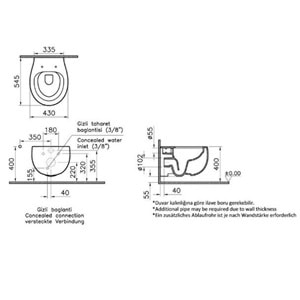 VİTRA SENTO KLOZET KAPAĞI MAT SİYAH