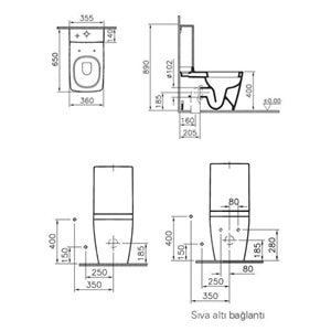 VİTRA METROPOLE REZERVUAR BEYAZ