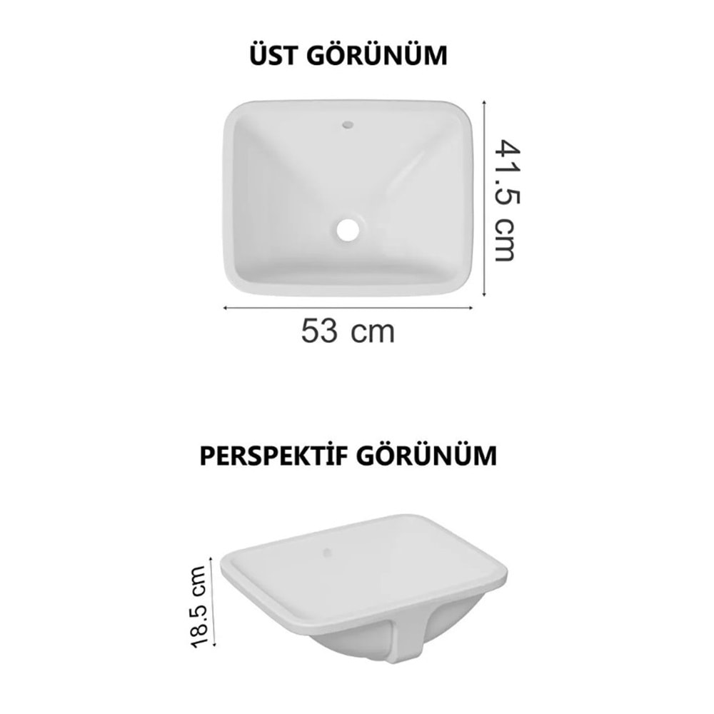 VİTRA S20 T.ALTI LAVABO 48 CM BEYAZ