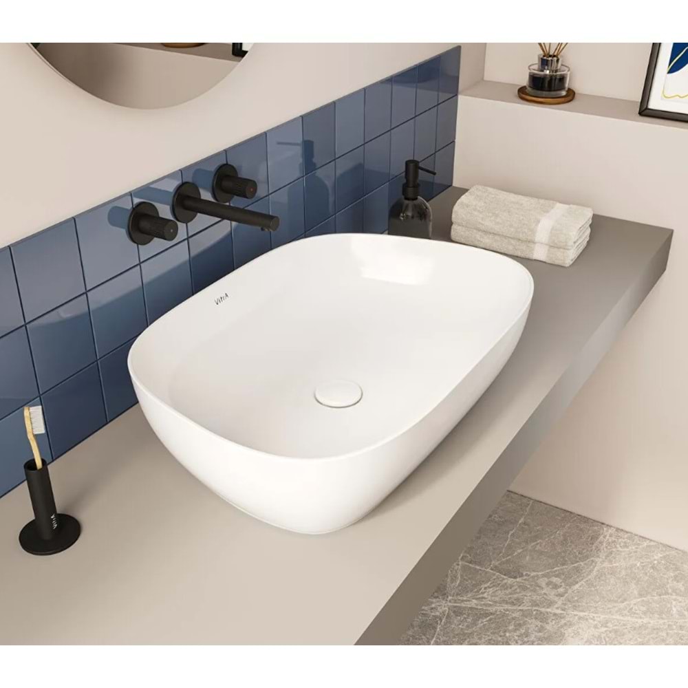 VİTRA OUTLİNE TV LAVABO, BEYAZ