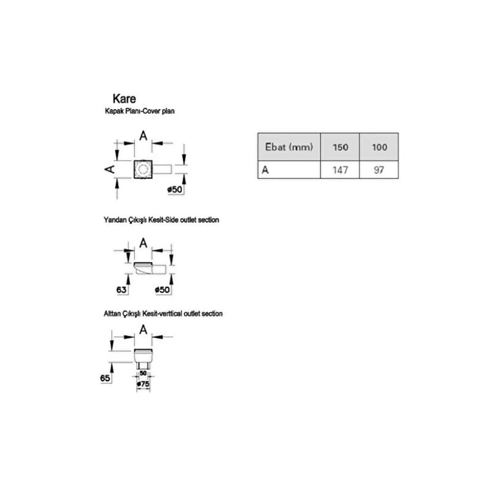 DK100 15 KARE ELEGANT MAT YANDAN50