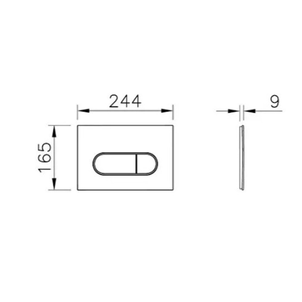 VİTRA ROOT ROUND KUMANDA PANELİ PARLAK KROM