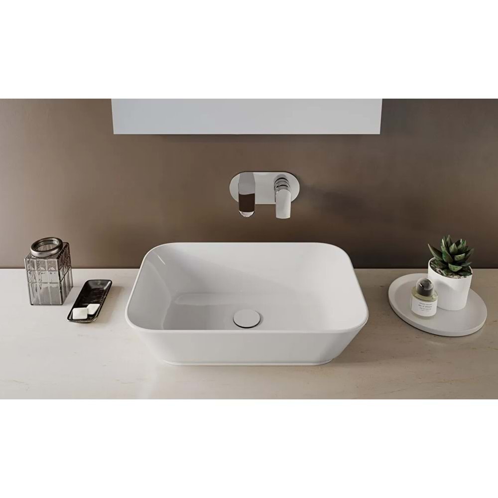 VİTRA GEO ÇANAK LAVABO 60 CM BEYAZ (su taşma delikli)