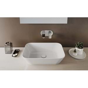 VİTRA GEO ÇANAK LAVABO 60 CM BEYAZ (su taşma delikli)