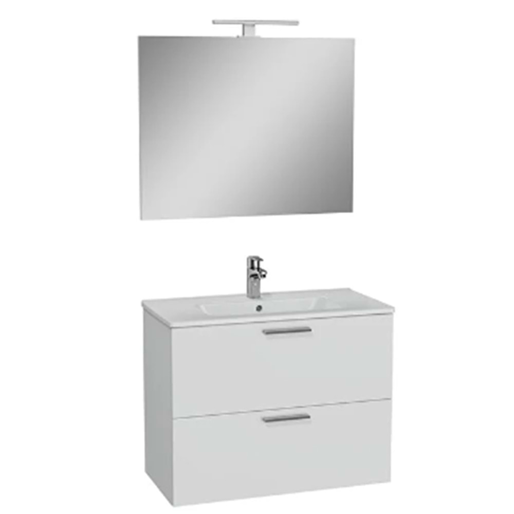 VİTRA MİA LAVABO DOLABI SETİ BEYAZ 80 CM