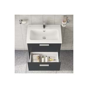 VİTRA MİA SET,LVD,AYNA,ÇEKMECELİ,60CM,ANTRASİT