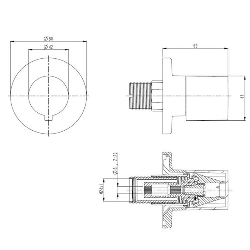 ARTEMA ANKASTRE STOP VALF SIVA ÜSTÜ YENİ