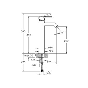 ARTEMA MİNİMAX S YÜKSEK LAVABO BATARYASI