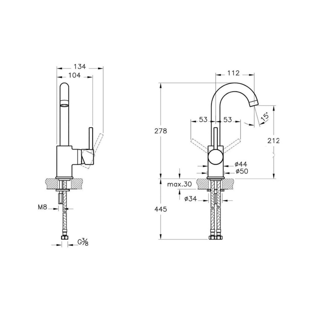ARTEMA MİNİMAX S DÖNER LAVABO BATARYASI