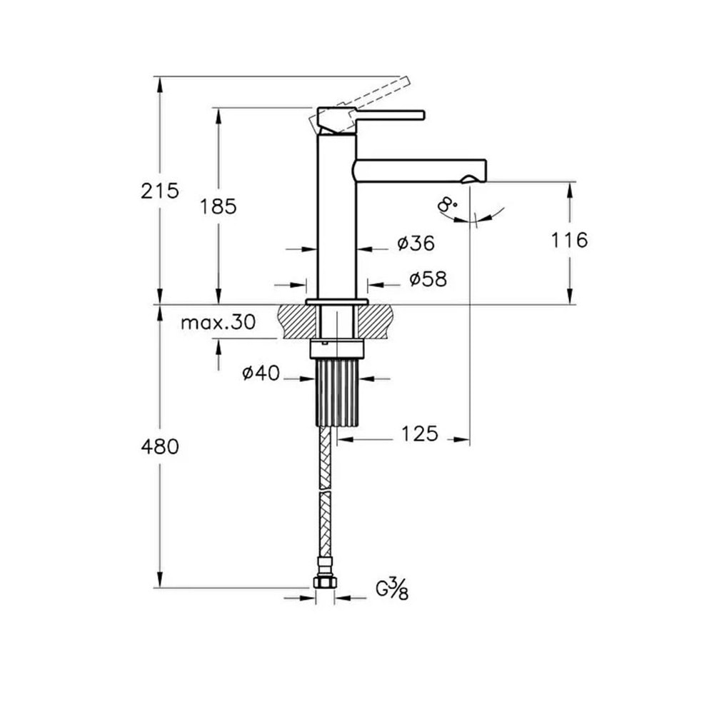 VİTRA ORİGİN LAVABO BATARYASI KROM