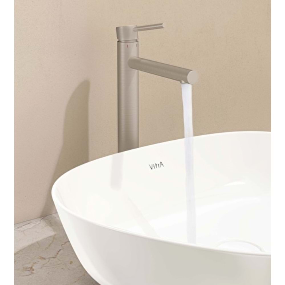 VİTRA ORİGİN LAVABO BATARYASI ÇANAK LARGE FIRÇALI NİKEL